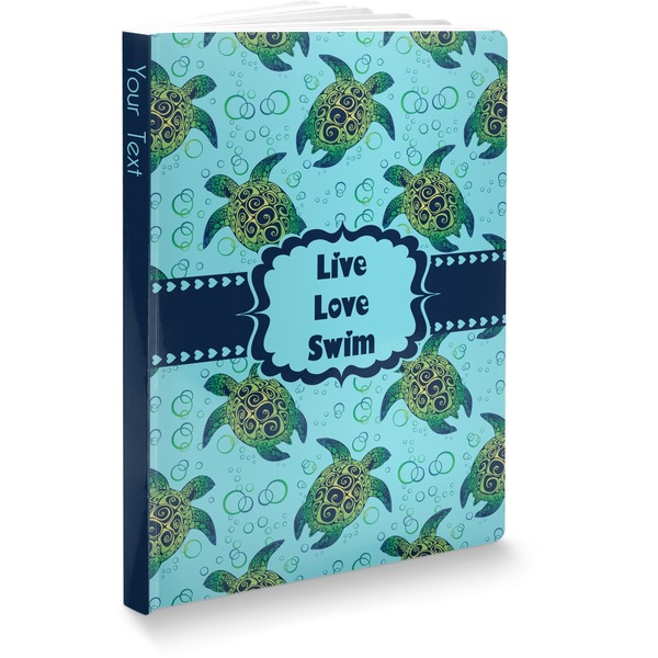 Custom Sea Turtles Softbound Notebook - 5.75" x 8" (Personalized)