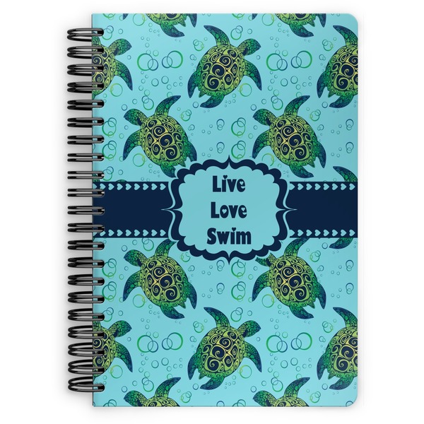 Custom Sea Turtles Spiral Notebook - 7x10