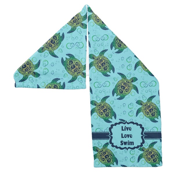 Sea Turtles Sports Towel Folded - Both Sides Showing