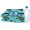 Sea Turtles Sports Towel Folded with Water Bottle