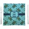 Sea Turtles 9.5" Glass Square Lunch / Dinner Plate- Single or Set of 4 (Personalized)