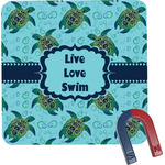 Sea Turtles Square Fridge Magnet (Personalized)