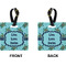 Sea Turtles Square Luggage Tag (Front + Back)