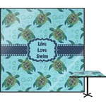Sea Turtles Square Table Top (Personalized)