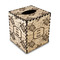 Sea Turtles Square Tissue Box Covers - Wood - Front