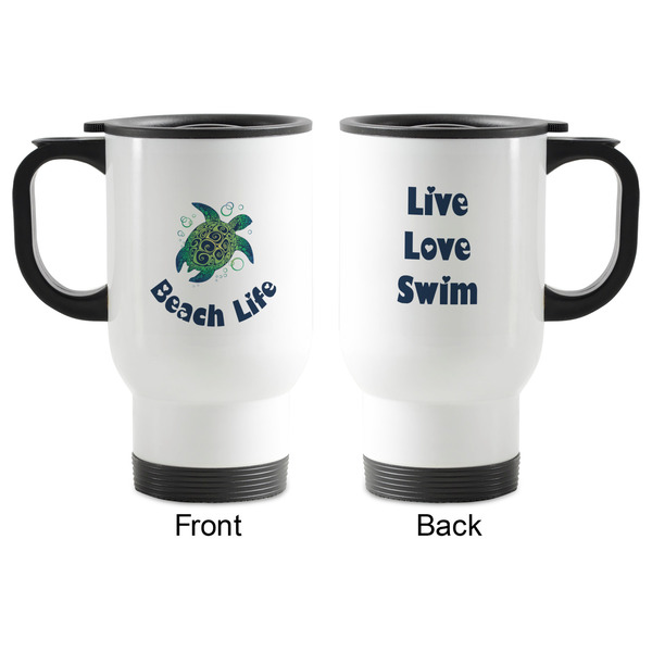 Sea Turtles Stainless Steel Travel Mug with Handle - Apvl