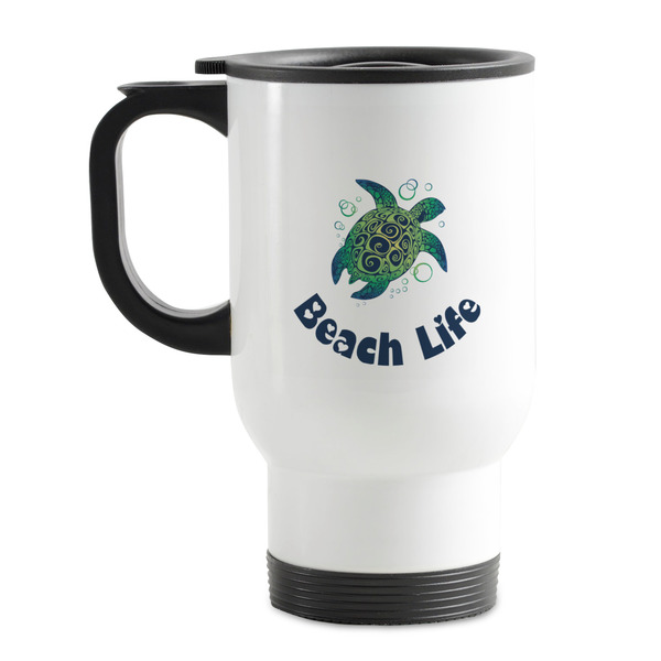 Custom Sea Turtles Stainless Steel Travel Mug with Handle