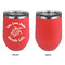 Sea Turtles Stainless Wine Tumblers - Coral - Single Sided - Approval