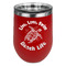 Sea Turtles Stainless Wine Tumblers - Red - Double Sided - Front