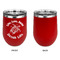 Sea Turtles Stainless Wine Tumblers - Red - Single Sided - Approval