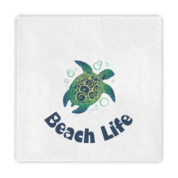 Custom Sea Turtles Decorative Paper Napkins