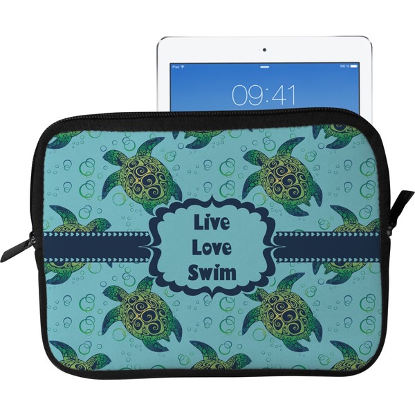 Custom Sea Turtles Tablet Case / Sleeve - Large (Personalized)