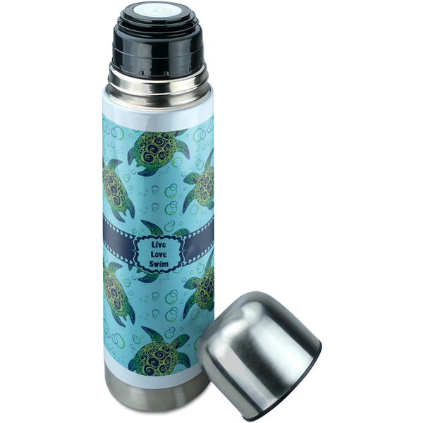 Sea Turtles Thermos - Lid Off