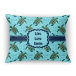 Sea Turtles Rectangular Throw Pillow Case (Personalized)
