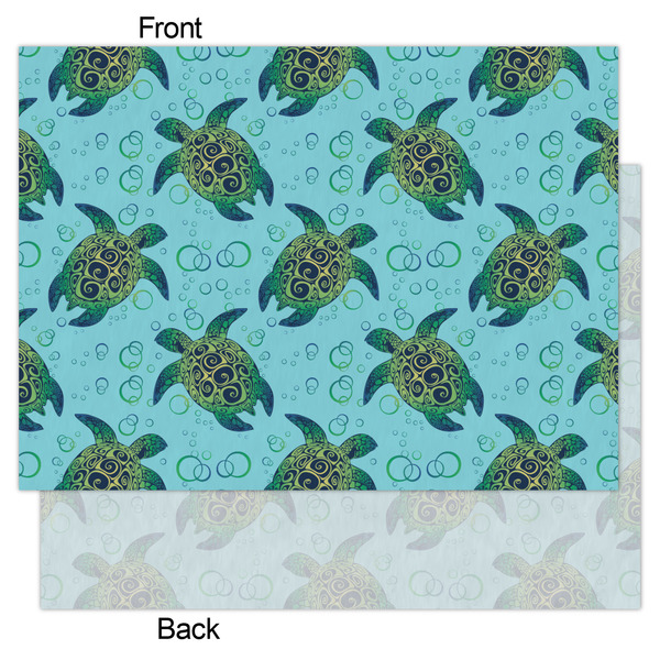 Sea Turtles Tissue Paper - Heavyweight - Large - Front & Back