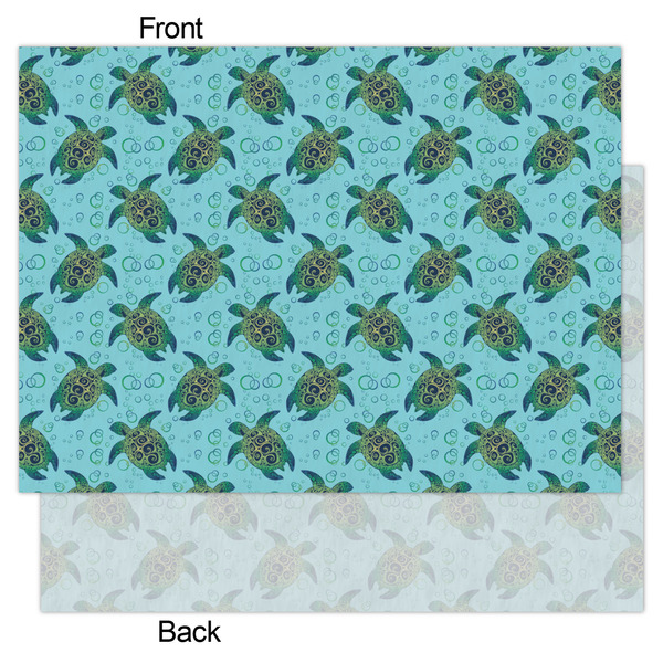Sea Turtles Tissue Paper - Lightweight - Large - Front & Back