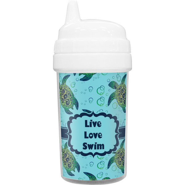 Custom Sea Turtles Toddler Sippy Cup (Personalized)
