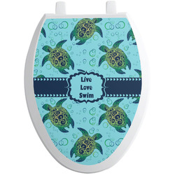 Sea Turtles Toilet Seat Decal - Elongated (Personalized)
