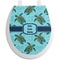 Sea Turtles Toilet Seat Decal - Round (Personalized)