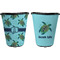 Sea Turtles Trash Can Black - Front and Back - Apvl