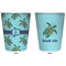 Sea Turtles Trash Can White - Front and Back - Apvl