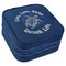 Sea Turtles Travel Jewelry Boxes - Leather - Navy Blue - Angled View