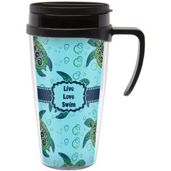 Sea Turtles Acrylic Travel Mug with Handle (Personalized)