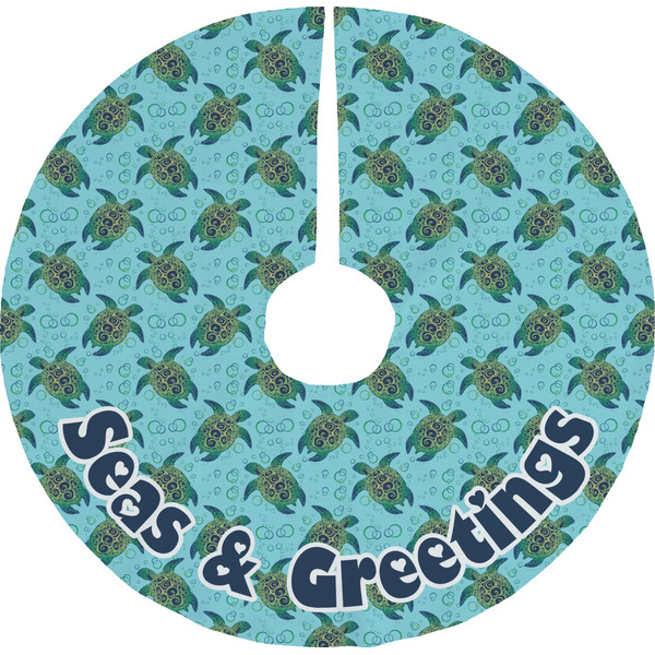 Custom Sea Turtles Tree Skirt (Personalized)