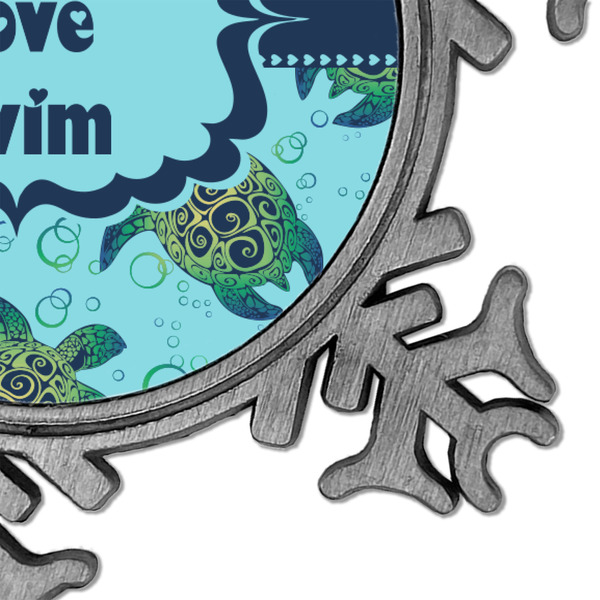 Sea Turtles Vintage Snowflake - Detail