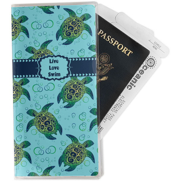 Custom Sea Turtles Travel Document Holder