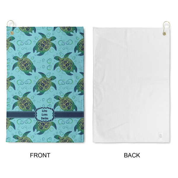 Sea Turtles Waffle Weave Golf Towel - Approval