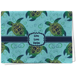 Sea Turtles Kitchen Towel - Waffle Weave - Full Color Print