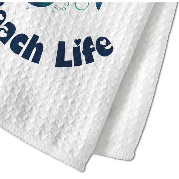 Sea Turtles Waffle Weave Towel - Closeup of Material Image