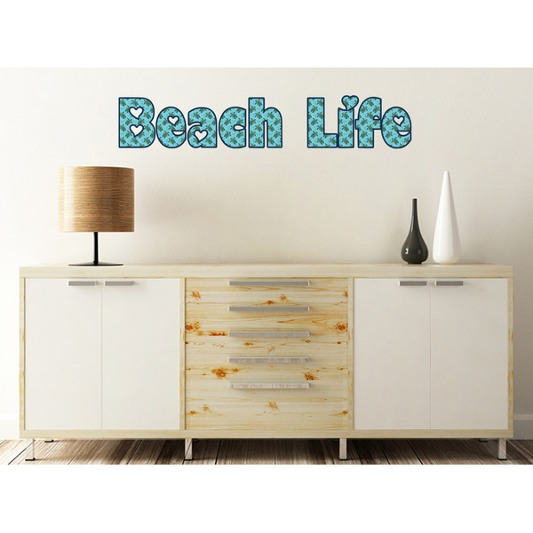 Sea Turtles Wall Name Decal On Wooden Desk