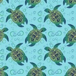 Sea Turtles Wallpaper & Surface Covering (Peel & Stick 24"x 24" Sample)