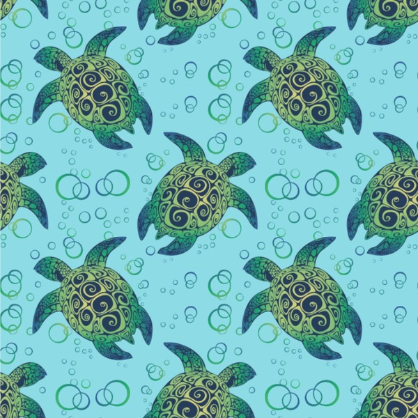 Custom Sea Turtles Wallpaper & Surface Covering (Water Activated 24"x 24" Sample)