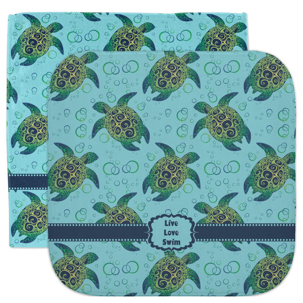 Custom Sea Turtles Facecloth / Wash Cloth (Personalized)