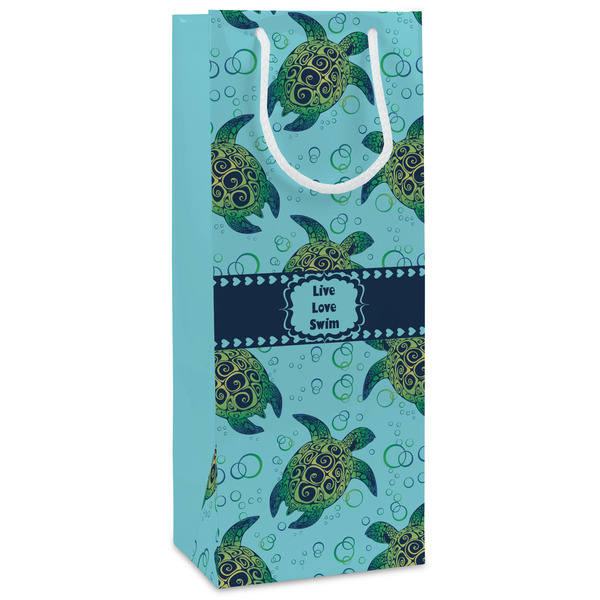 Custom Sea Turtles Wine Gift Bags