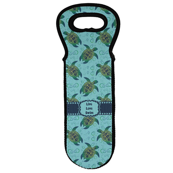 Custom Sea Turtles Wine Tote Bag (Personalized)
