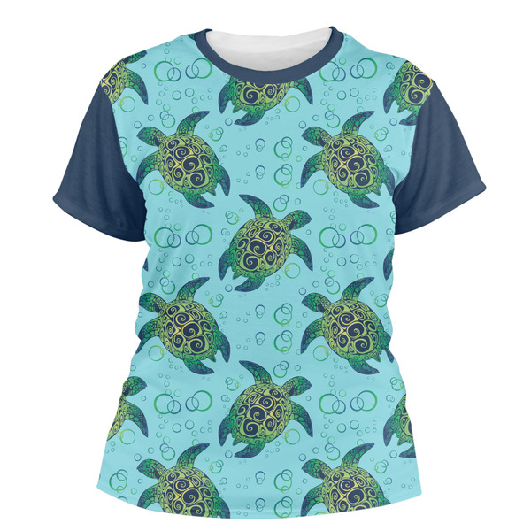 Custom Sea Turtles Women's Crew T-Shirt - X Small