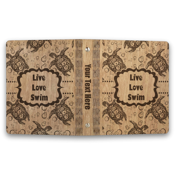 Sea Turtles Wood 3-Ring Binders - 1" Half-Letter - Approval