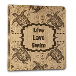 Sea Turtles Wood 3-Ring Binder - 1" Letter Size