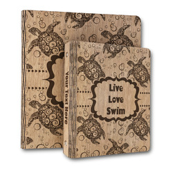 Sea Turtles Wood 3-Ring Binder