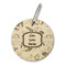 Sea Turtles Wood Luggage Tags - Round - Front/Main