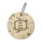 Sea Turtles Wood Luggage Tag - Round
