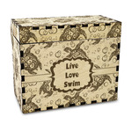 Sea Turtles Wood Recipe Box - Laser Engraved