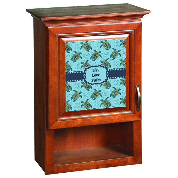 Sea Turtles Wooden Cabinet Decal (Medium)