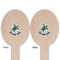 Sea Turtles Wooden Food Pick - Oval - Double Sided - Front & Back