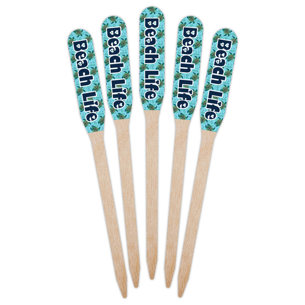 Sea Turtles Wooden Food Pick - Paddle - Fan View