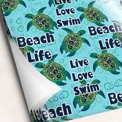 Sea Turtles Wrapping Paper Sheets - Single-Sided - 20" x 28"